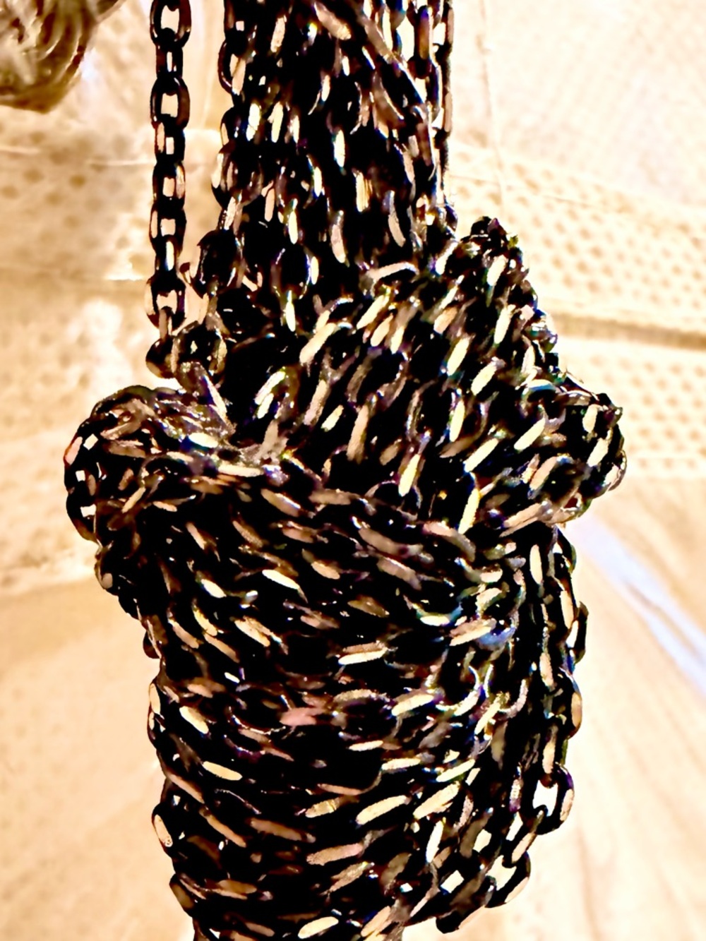 Cache Black and Gold Multi-Strand Layered Necklace